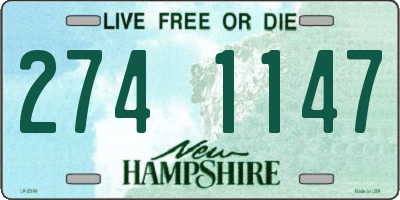 NH license plate 2741147