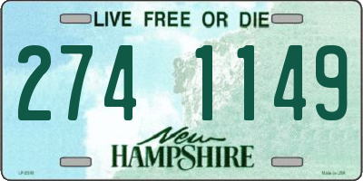 NH license plate 2741149