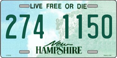 NH license plate 2741150