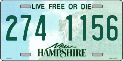 NH license plate 2741156