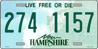 NH license plate 2741157
