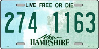 NH license plate 2741163
