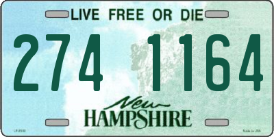 NH license plate 2741164