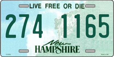 NH license plate 2741165