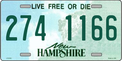 NH license plate 2741166