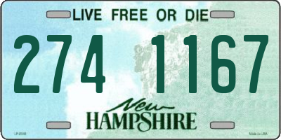 NH license plate 2741167