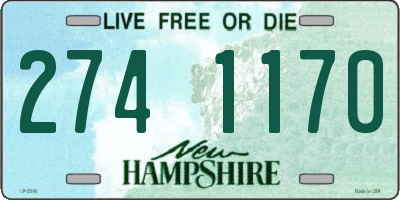 NH license plate 2741170