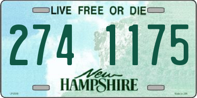NH license plate 2741175