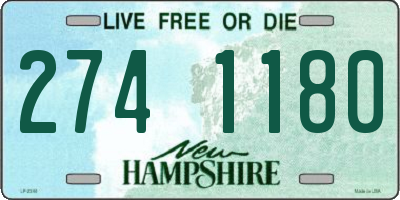NH license plate 2741180
