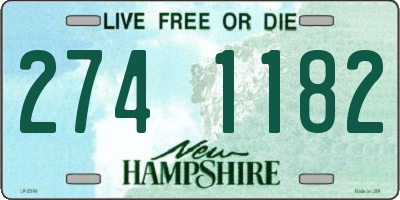 NH license plate 2741182