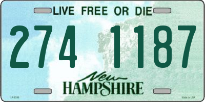 NH license plate 2741187