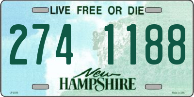 NH license plate 2741188