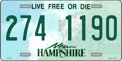 NH license plate 2741190