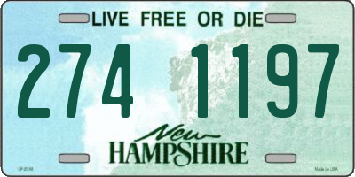NH license plate 2741197