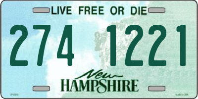 NH license plate 2741221