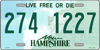 NH license plate 2741227