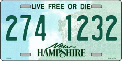 NH license plate 2741232