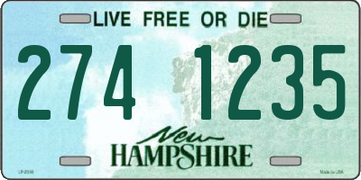 NH license plate 2741235