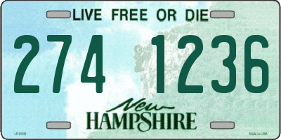 NH license plate 2741236