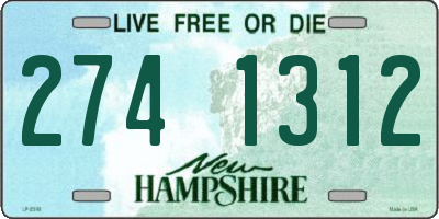 NH license plate 2741312