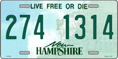 NH license plate 2741314