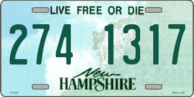 NH license plate 2741317