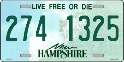 NH license plate 2741325
