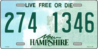 NH license plate 2741346