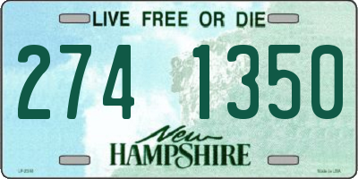 NH license plate 2741350