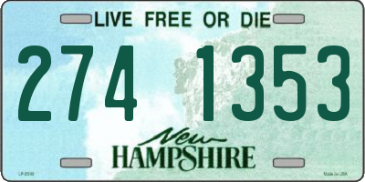 NH license plate 2741353