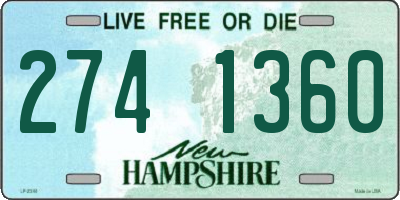 NH license plate 2741360