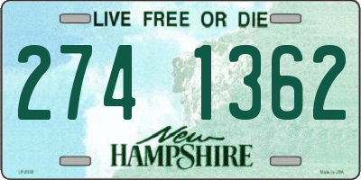 NH license plate 2741362