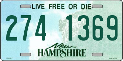 NH license plate 2741369
