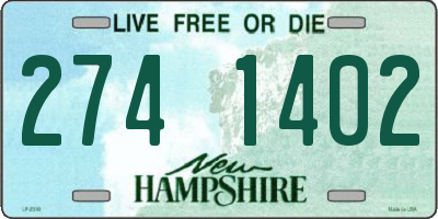 NH license plate 2741402