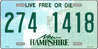 NH license plate 2741418