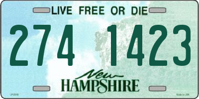 NH license plate 2741423