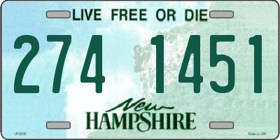 NH license plate 2741451