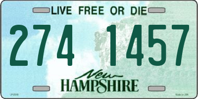 NH license plate 2741457