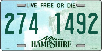 NH license plate 2741492