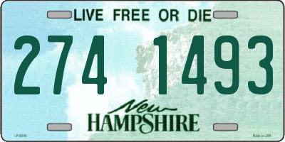NH license plate 2741493