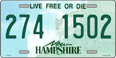 NH license plate 2741502
