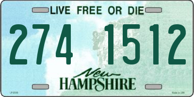 NH license plate 2741512