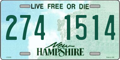 NH license plate 2741514
