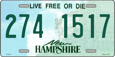 NH license plate 2741517