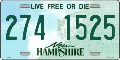 NH license plate 2741525