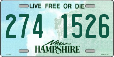 NH license plate 2741526