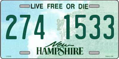 NH license plate 2741533