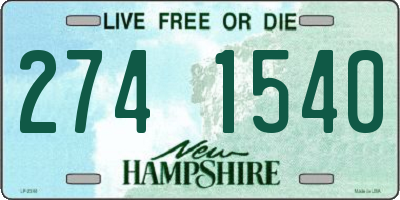 NH license plate 2741540