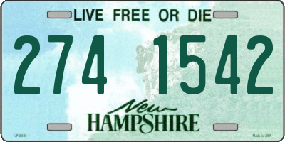 NH license plate 2741542