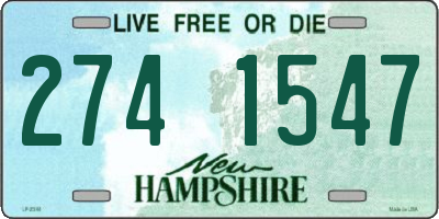 NH license plate 2741547